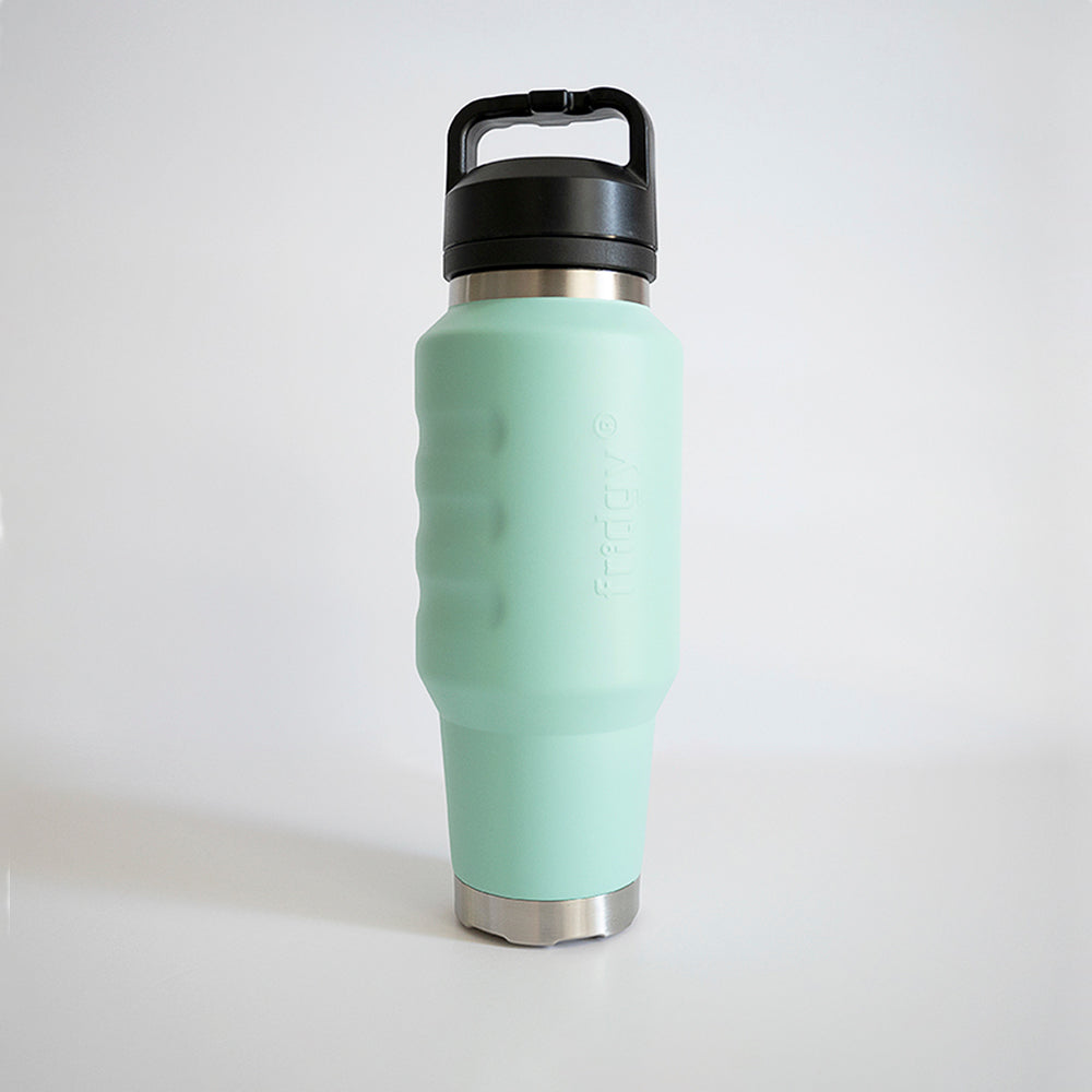 Fridgy 1L Cruise Range Bottle in Cool Mint – Triple-wall insulated stainless steel drink bottle designed for stylish, travel-friendly hydration.