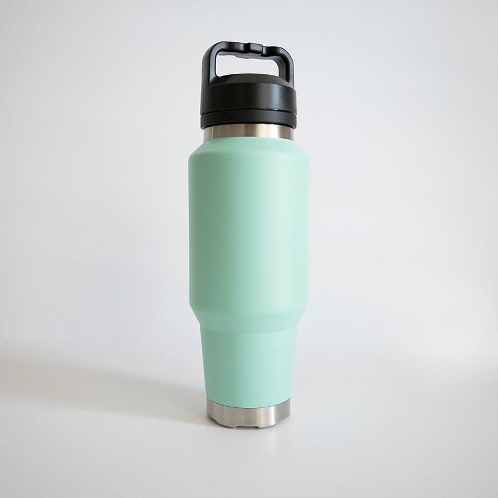 Fridgy 1L Cruise Range Bottle in Cool Mint – Triple-wall insulated stainless steel drink bottle designed for stylish, travel-friendly hydration.