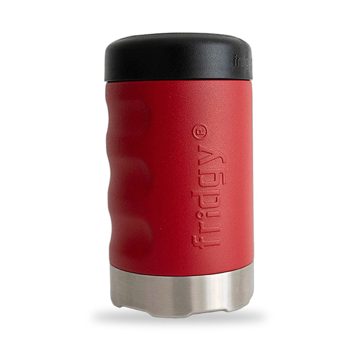 Fridgy 375ml Grip Series Can Cooler in Rebel Red