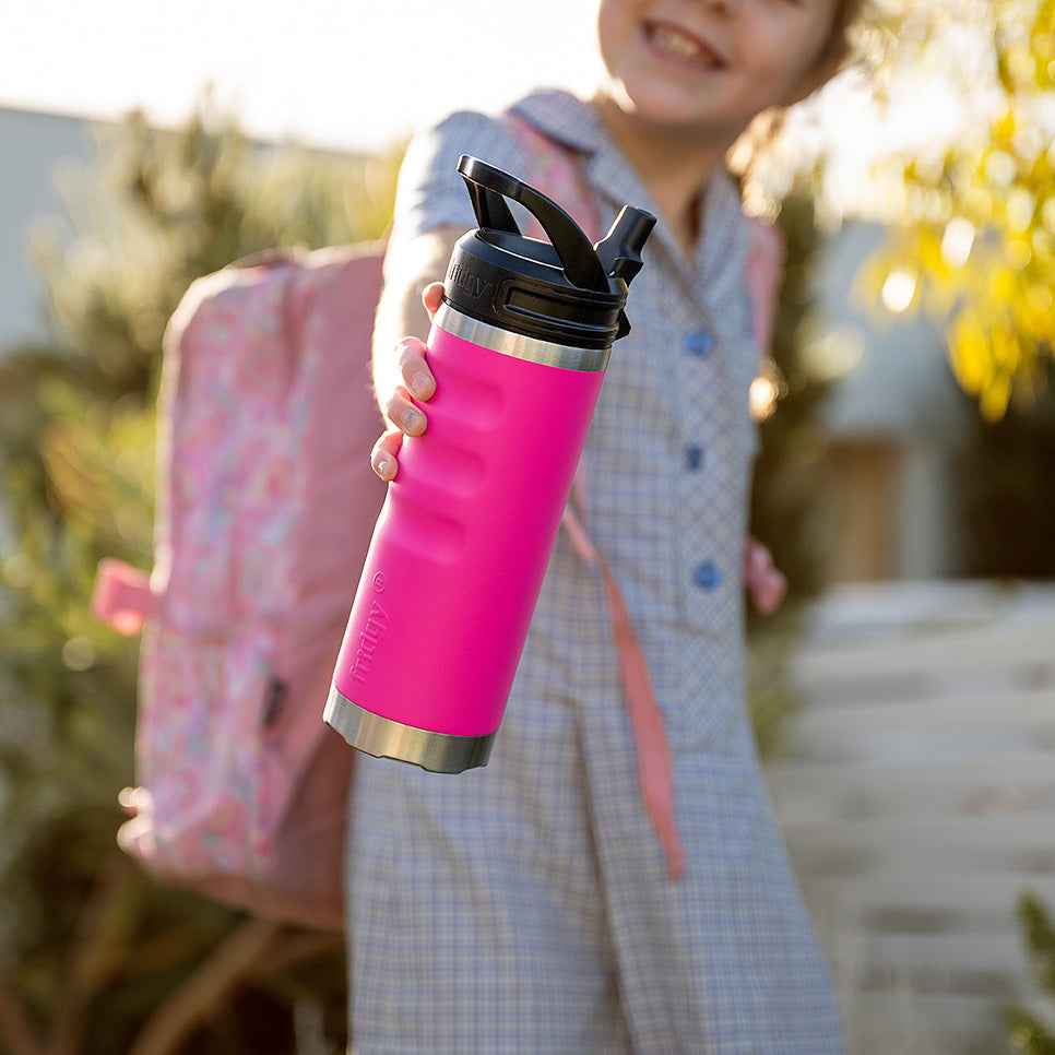 Fridgy 540ml Grip Range in Fiery Pink