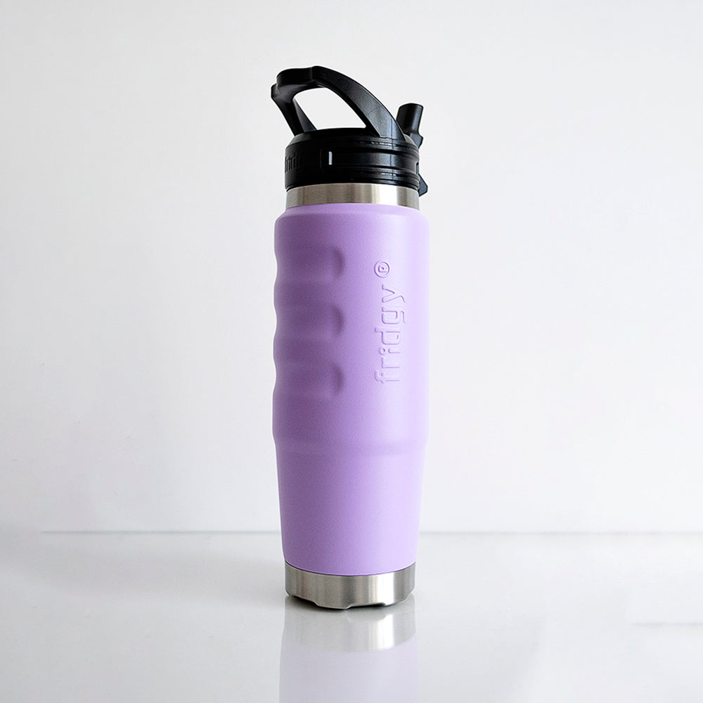 Fridgy Pastel Lilac Maverick 750ml Cruise Range Bottle – Triple-wall insulated stainless steel drink bottle with a sleek, travel-friendly design for hot and cold drinks.