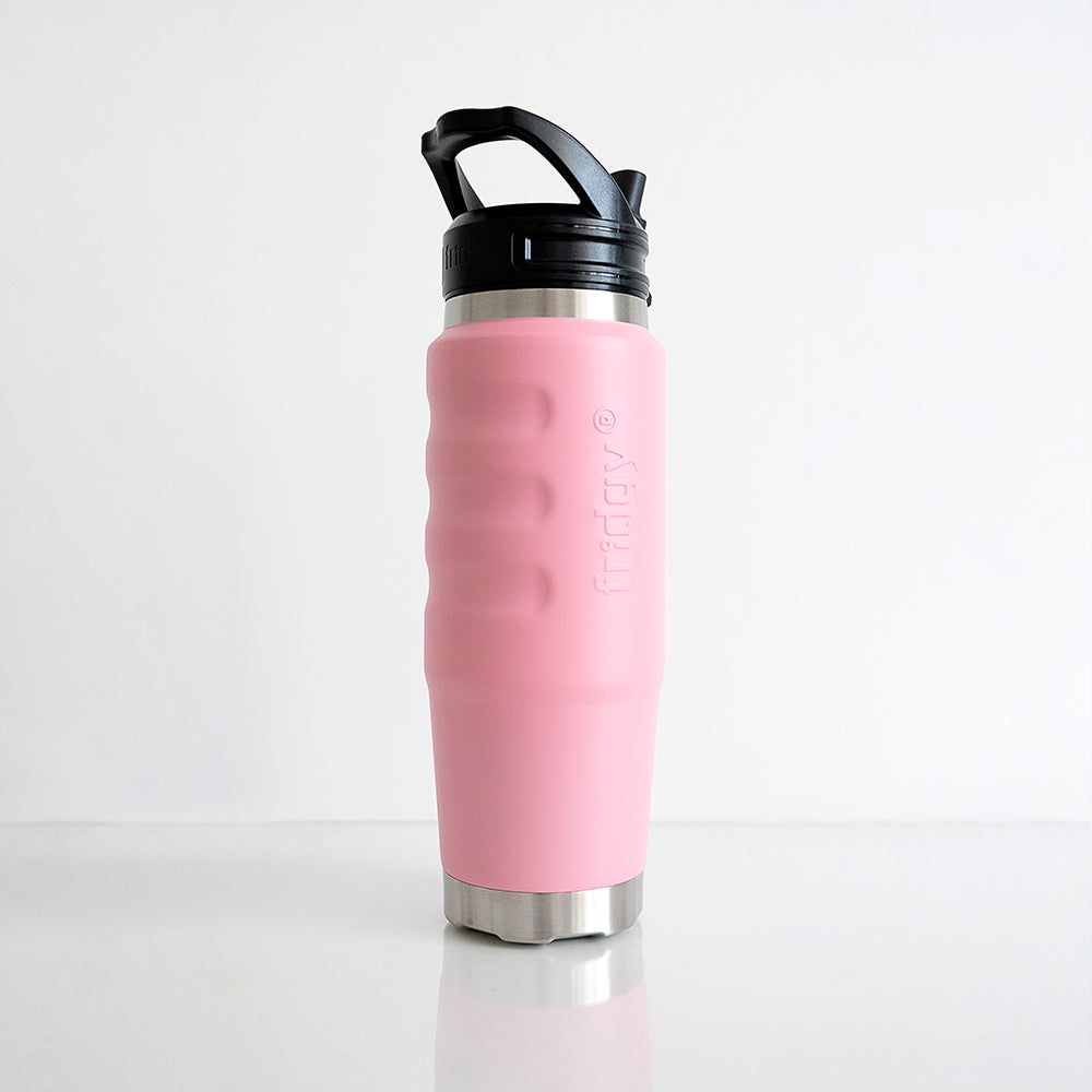 Fridgy Pastel Dusty Pink 750ml Cruise Range Bottle – Triple-wall insulated stainless steel drink bottle with a sleek, travel-friendly design for hot and cold drinks.