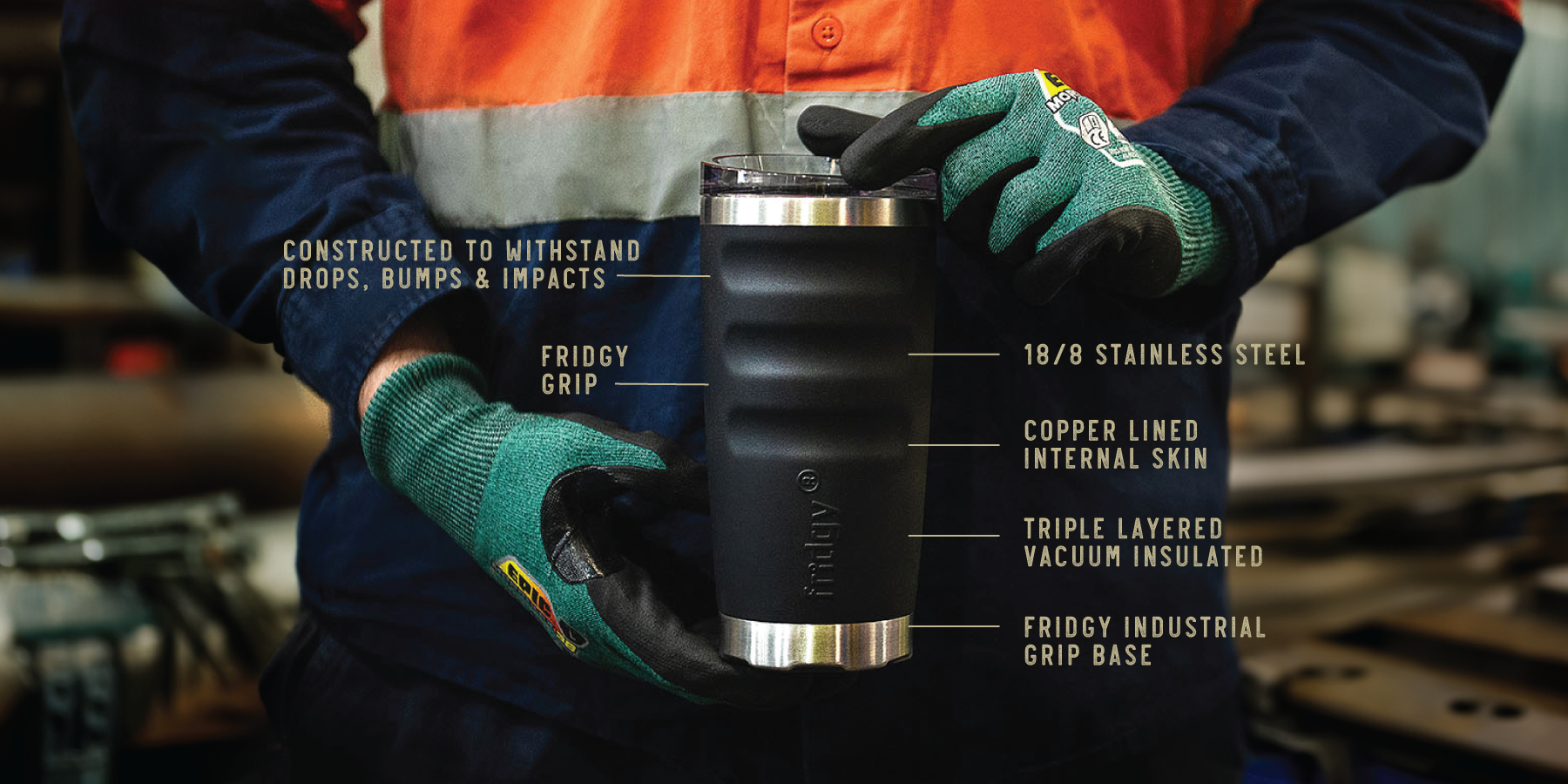 Fridgy©: Customisable Stainless Steel Water Bottles - Vacuum Flask