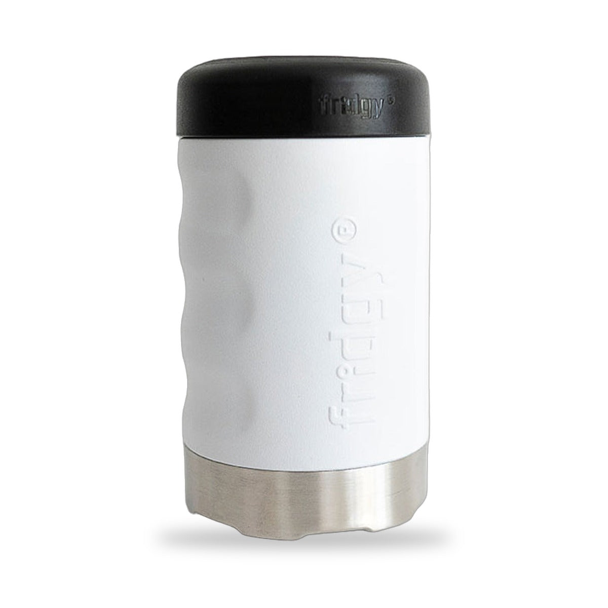 Fridgy 375ml Grip Series Can Cooler in Arctic White