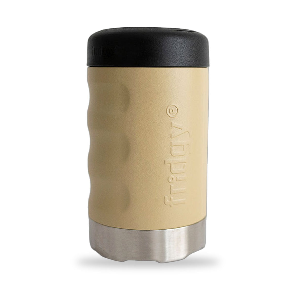 Fridgy 375ml Grip Series Can Cooler in Sandy Taupe