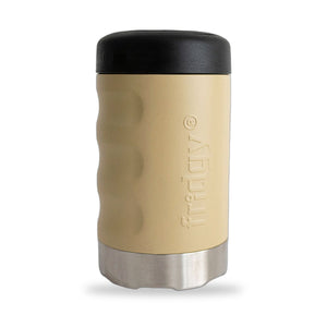 Fridgy 375ml Grip Series Can Cooler in Sandy Taupe