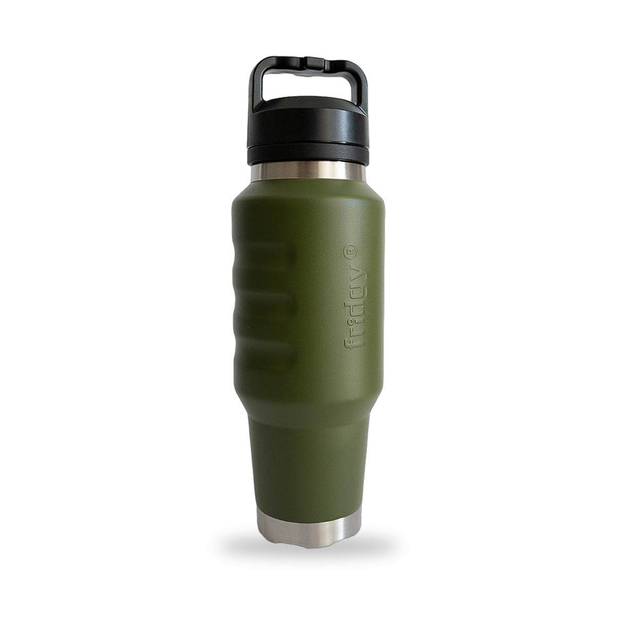 Fridgy Cruise Range - 1L Water Bottle in Commando Green