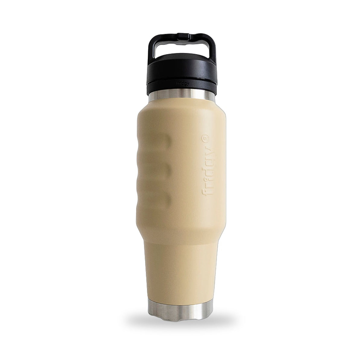 Fridgy Cruise Range 1L insulated water bottle in Sandy Taupe
